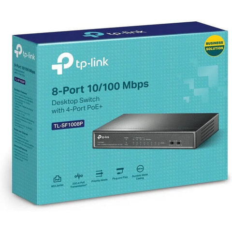 Tp-Link 8-Port 10/100Mbps Desktop Switch With 4-Port Poe+ TP-Link