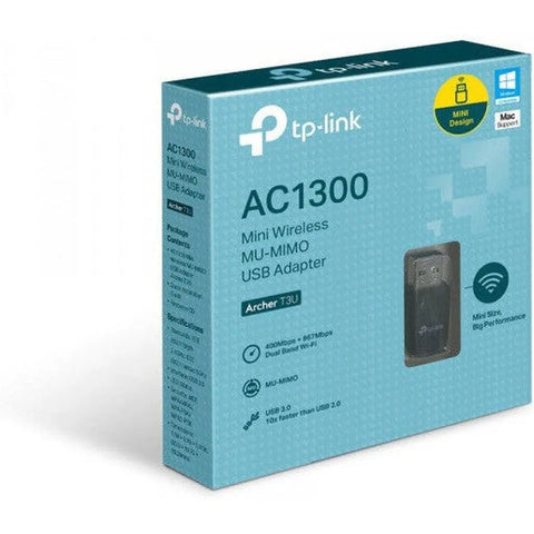 Tplink T3U Ac1300 Mini Wireless Mu-Mimo Usb Adapter ColorWaves