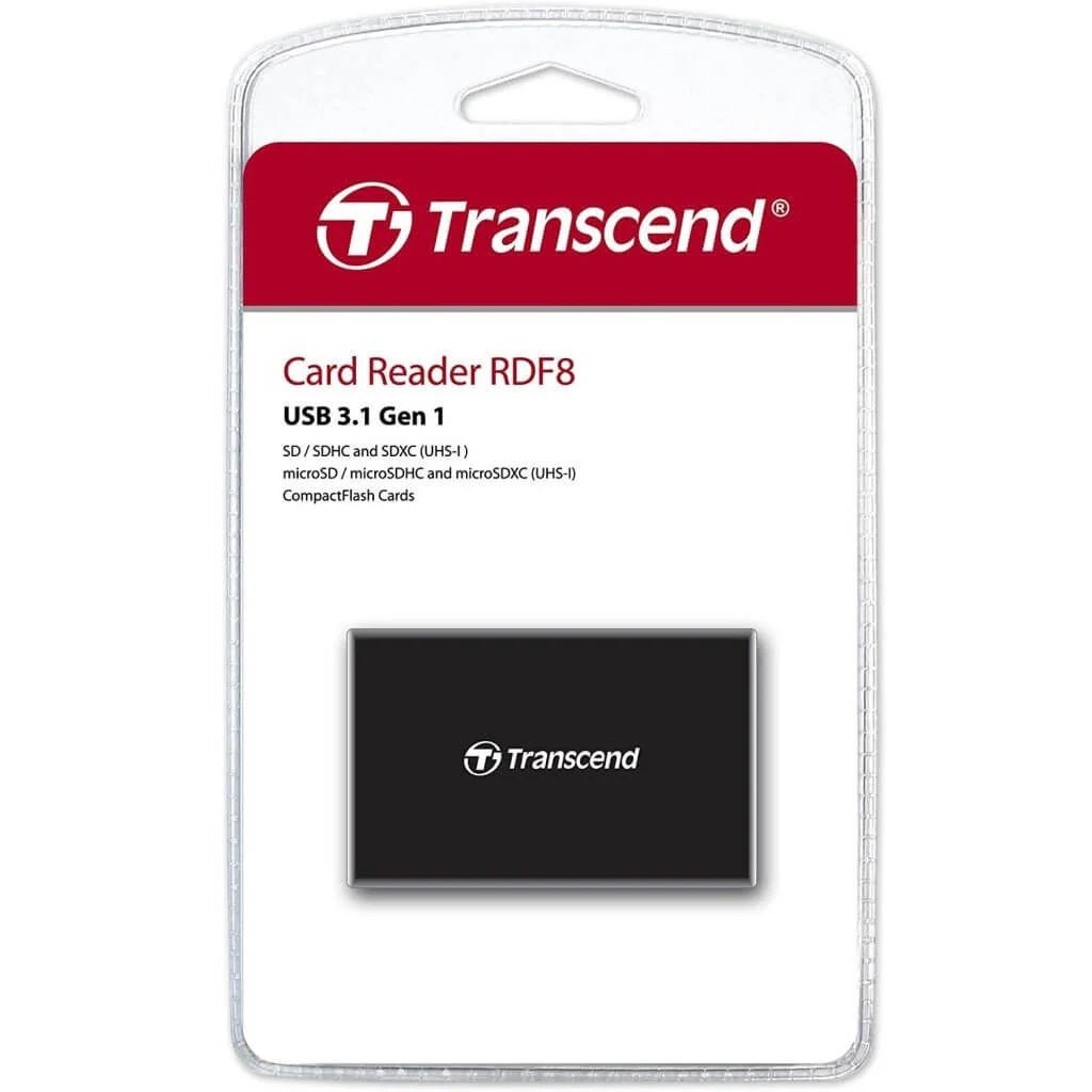 Transcend USB 3.1 Gen 1 Card Reader RDF8 ColorWaves