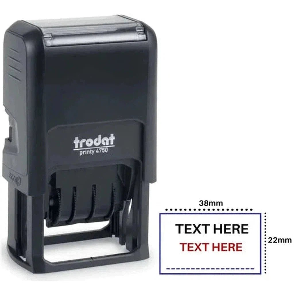 Trodat 4750 Customized Stamp (38 X 22Mm) ColorWaves