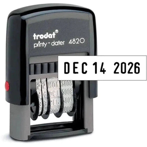 Trodat 4820 Printy Dater, Date Size 4Mm ColorWaves