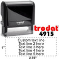 Trodat Customized Stamp - Blue (4915 ) ColorWaves