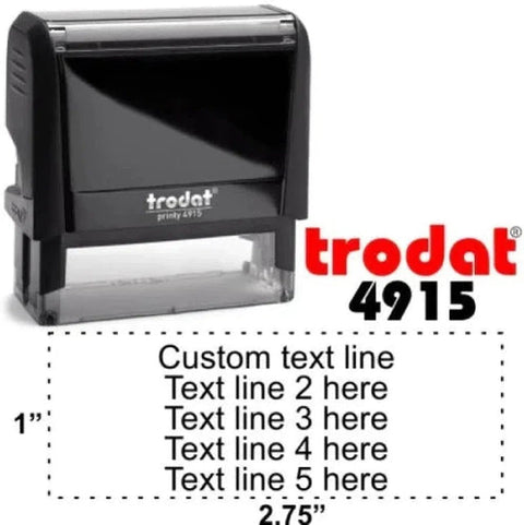 Trodat Customized Stamp - Blue (4915 ) ColorWaves