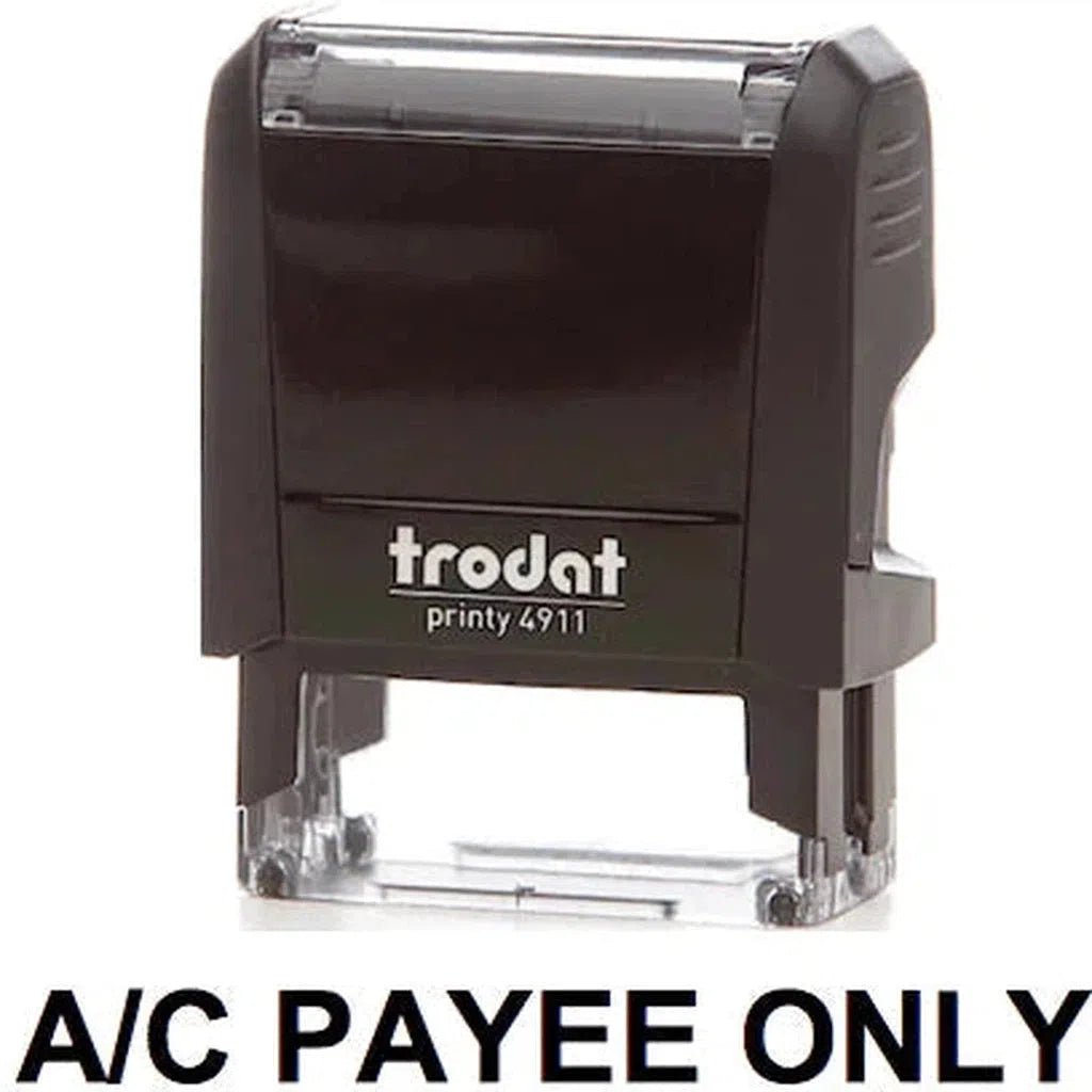 Trodat Printy 4911 Stamp "A-C Payee Only" - Black ColorWaves