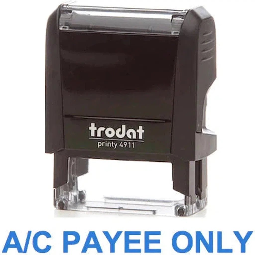 Trodat Printy 4911 Stamp "A-C Payee Only" - Blue ColorWaves