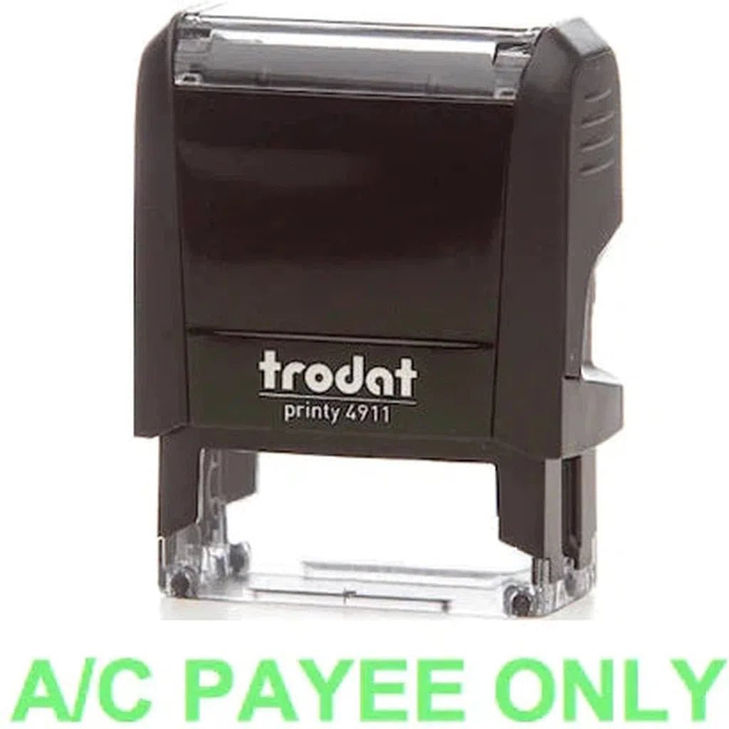 Trodat Printy 4911 Stamp "A-C Payee Only" - Green ColorWaves