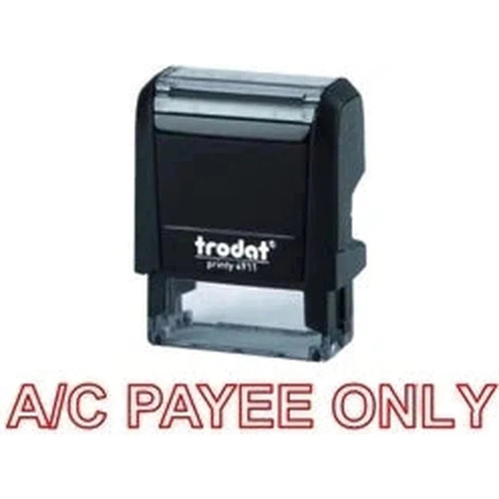Trodat Printy 4911 Stamp "A-C Payee Only" - Red ColorWaves