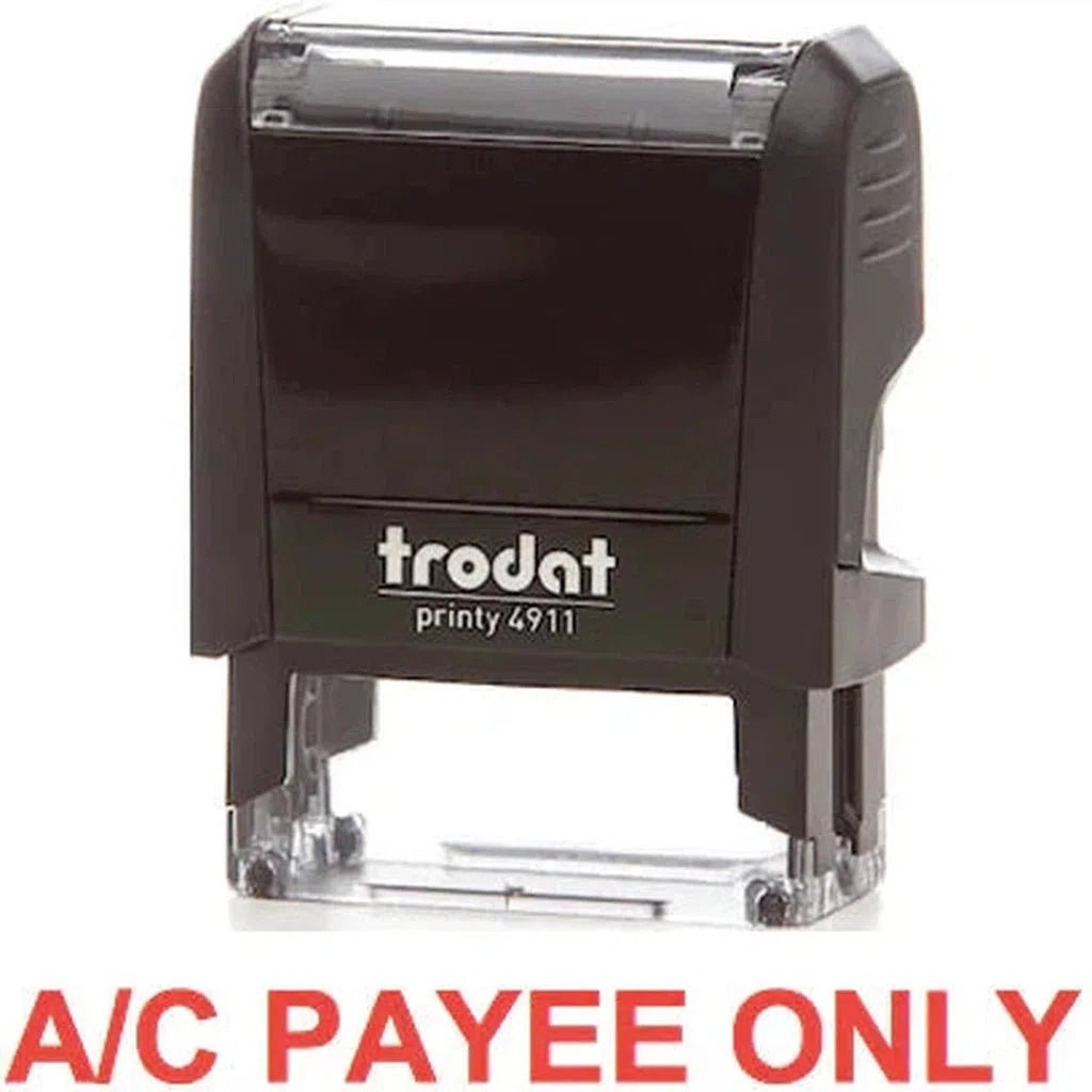 Trodat Printy 4911 Stamp "A-C Payee Only" - Red ColorWaves