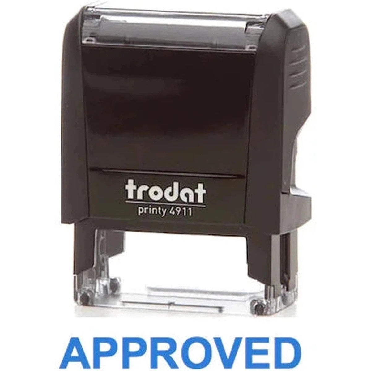 Trodat Printy 4911 Stamp "Approved" - Blue ColorWaves