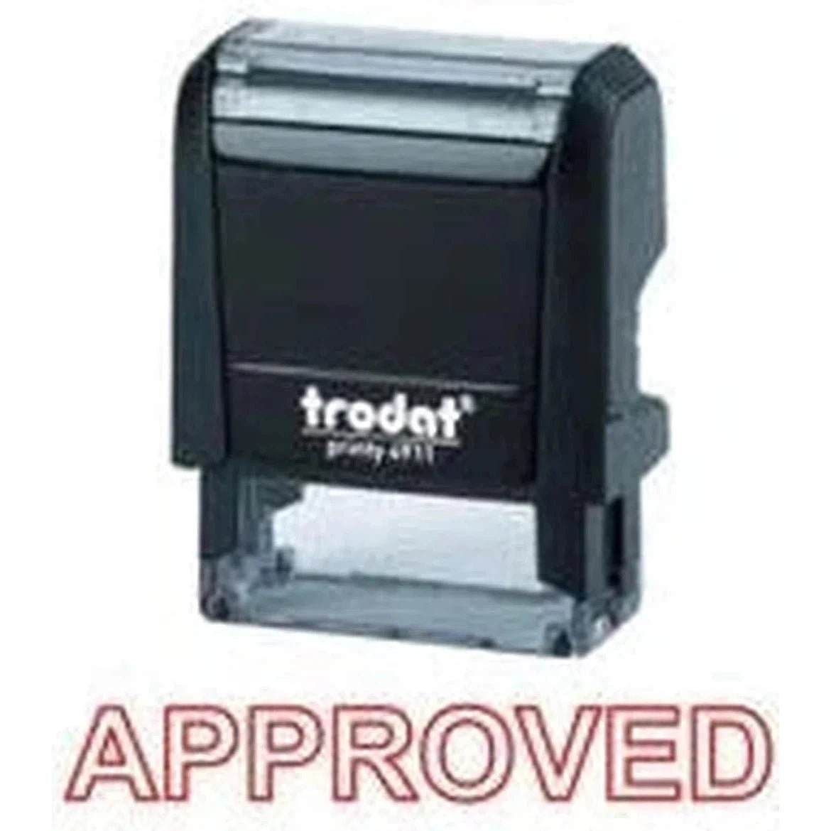 Trodat Printy 4911 Stamp "Approved" - Red ColorWaves