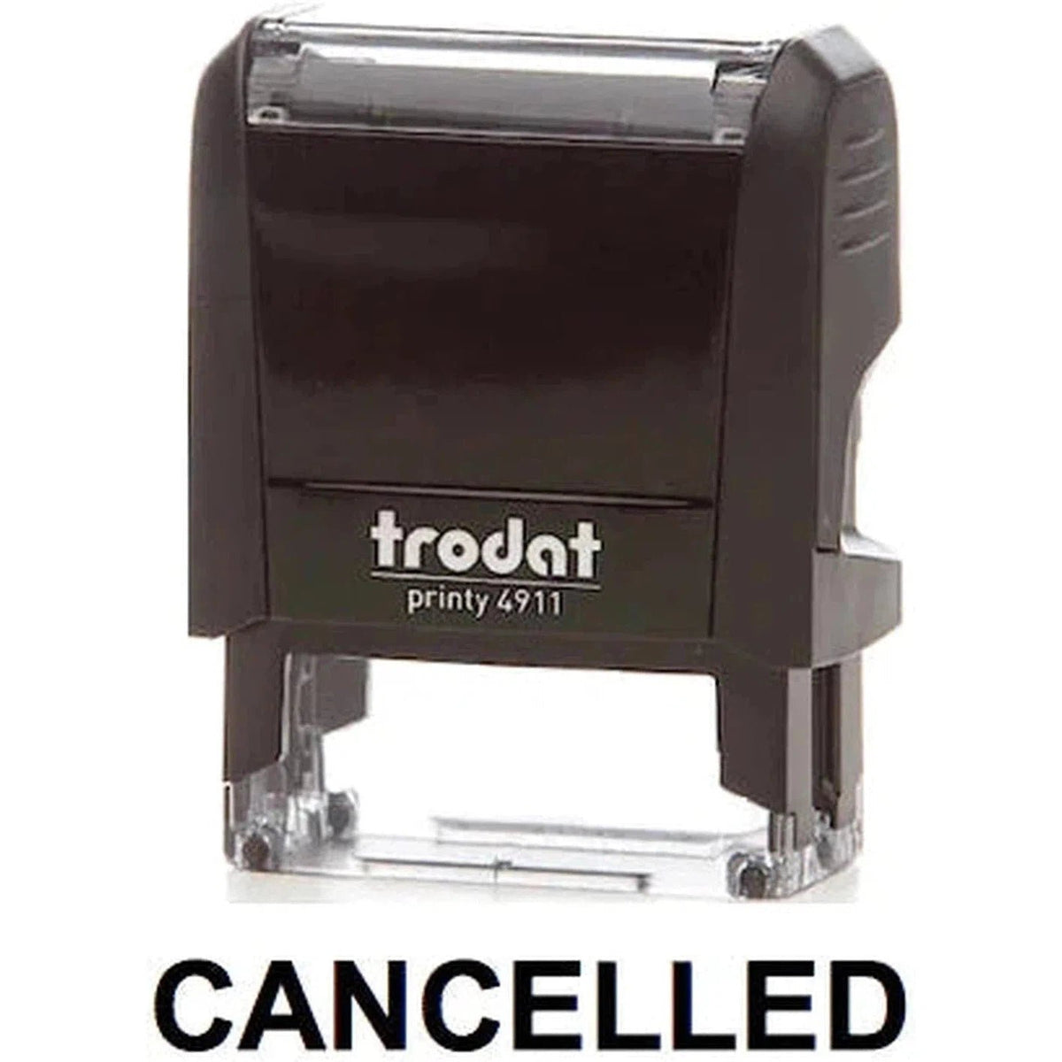 Trodat Printy 4911 Stamp "Cancelled" - Black ColorWaves