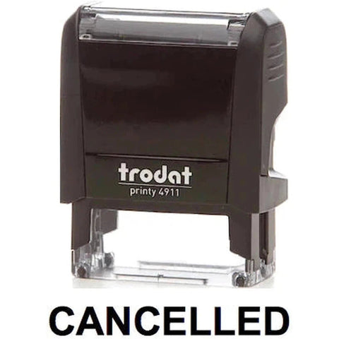 Trodat Printy 4911 Stamp "Cancelled" - Black ColorWaves
