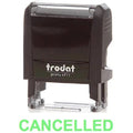 Trodat Printy 4911 Stamp "Cancelled" - Green ColorWaves