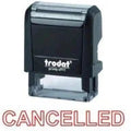 Trodat Printy 4911 Stamp "Cancelled" - Red ColorWaves