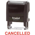 Trodat Printy 4911 Stamp "Cancelled" - Red ColorWaves