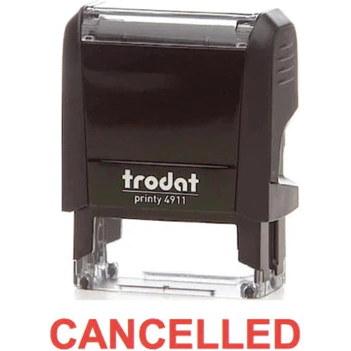 Trodat Printy 4911 Stamp "Cancelled" - Red ColorWaves