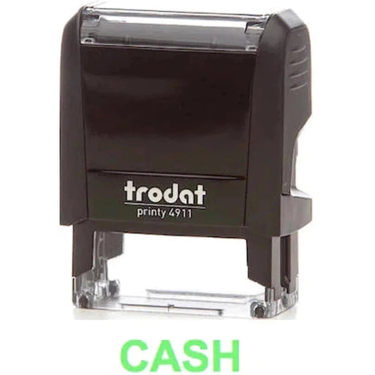 Trodat Printy 4911 Stamp "Cash" - Green ColorWaves
