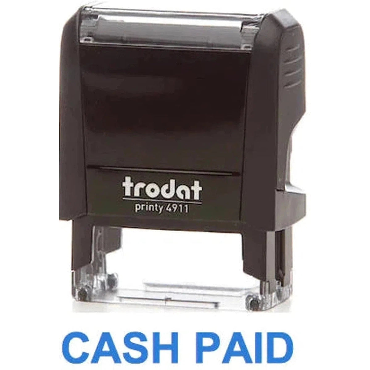 Trodat Printy 4911 Stamp "Cash Paid" - Blue ColorWaves