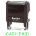Trodat Printy 4911 Stamp "Cash Paid" - Green ColorWaves