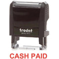 Trodat Printy 4911 Stamp "Cash Paid" - Red ColorWaves