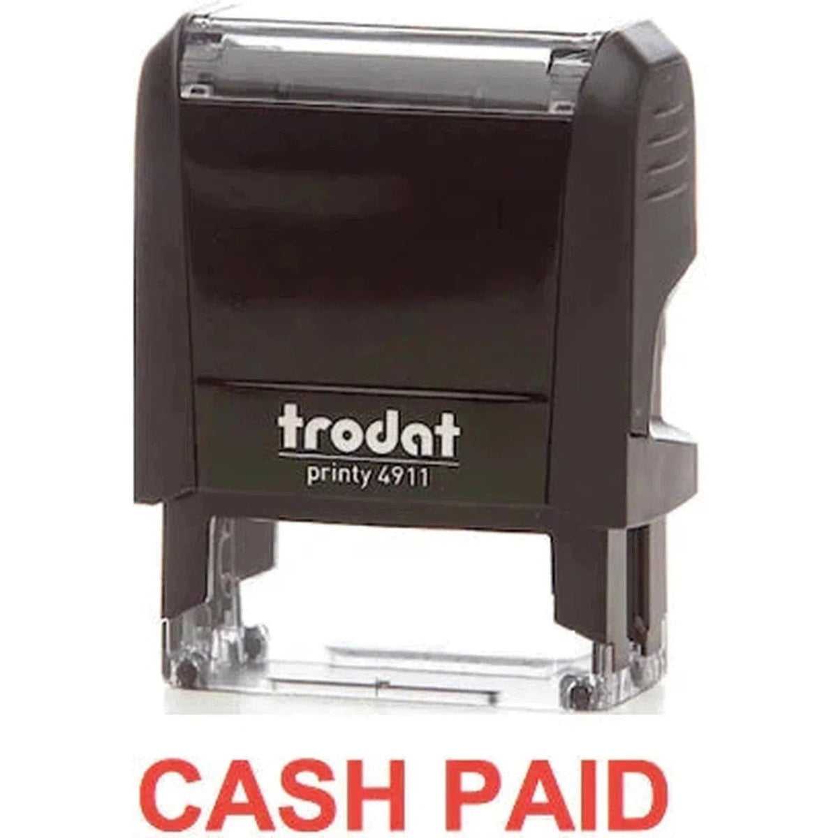 Trodat Printy 4911 Stamp "Cash Paid" - Red ColorWaves