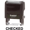 Trodat Printy 4911 Stamp "Checked" - Black ColorWaves