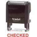 Trodat Printy 4911 Stamp "Checked" - Red ColorWaves