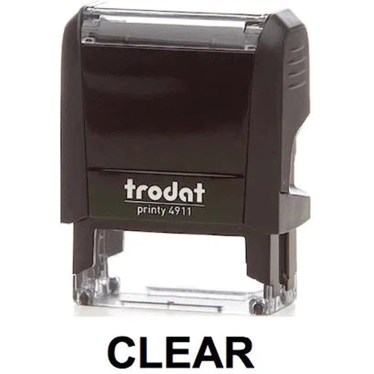 Trodat Printy 4911 Stamp "Clear" - Black ColorWaves