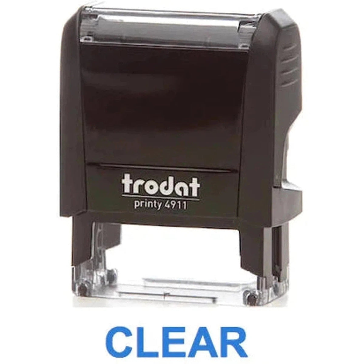Trodat Printy 4911 Stamp "Clear" - Blue ColorWaves
