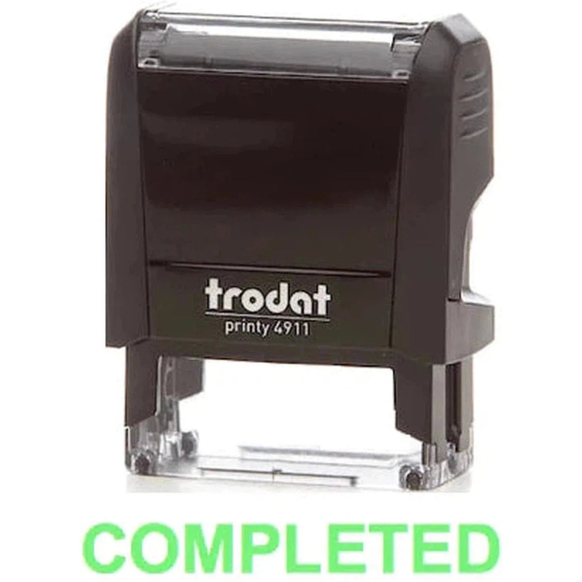 Trodat Printy 4911 Stamp "Completed" - Green ColorWaves