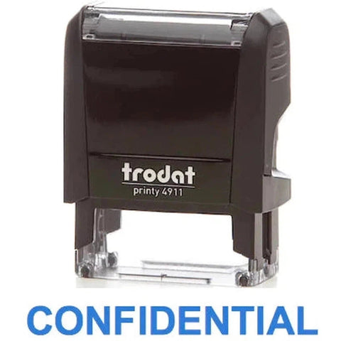 Trodat Printy 4911 Stamp "Confidential" - Blue ColorWaves