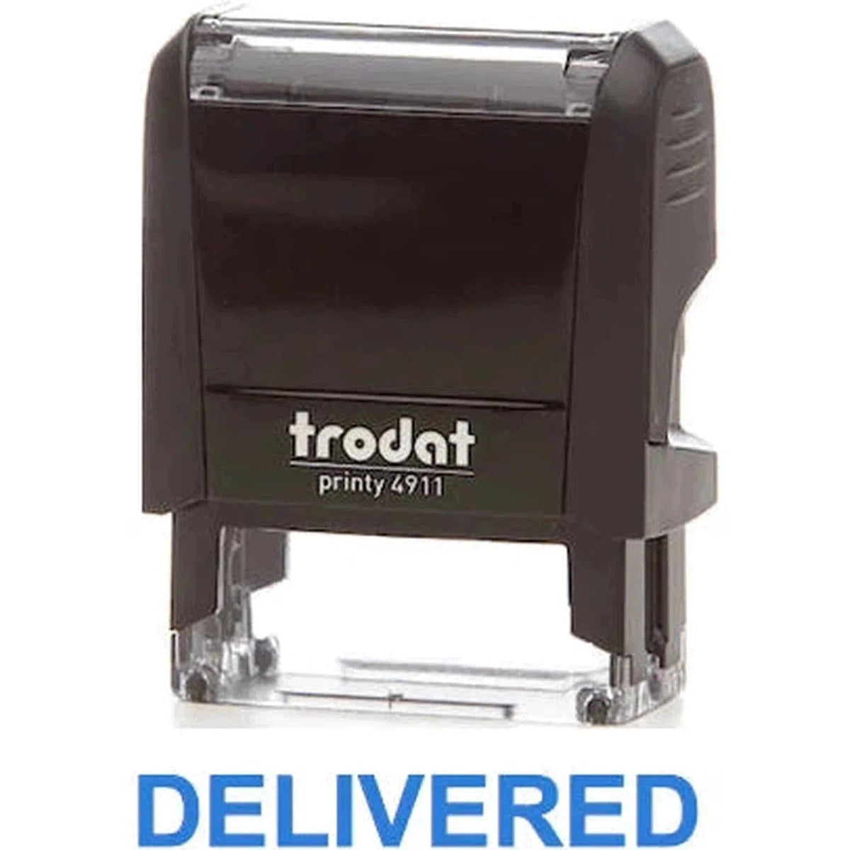Trodat Printy 4911 Stamp "Delivered" - Blue ColorWaves