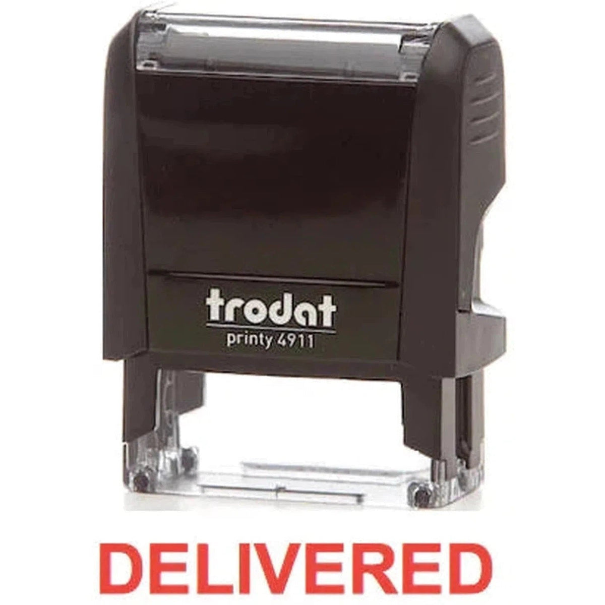 Trodat Printy 4911 Stamp "Delivered" - Red ColorWaves
