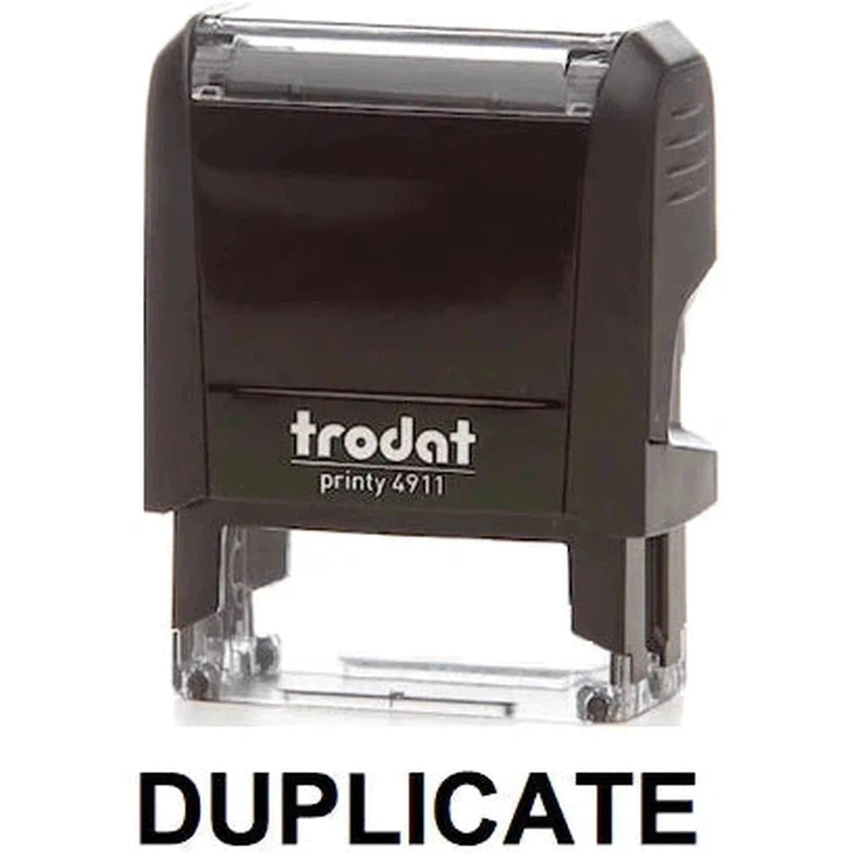 Trodat Printy 4911 Stamp "Duplicate" - Black ColorWaves