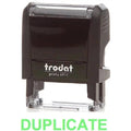 Trodat Printy 4911 Stamp "Duplicate" - Green ColorWaves