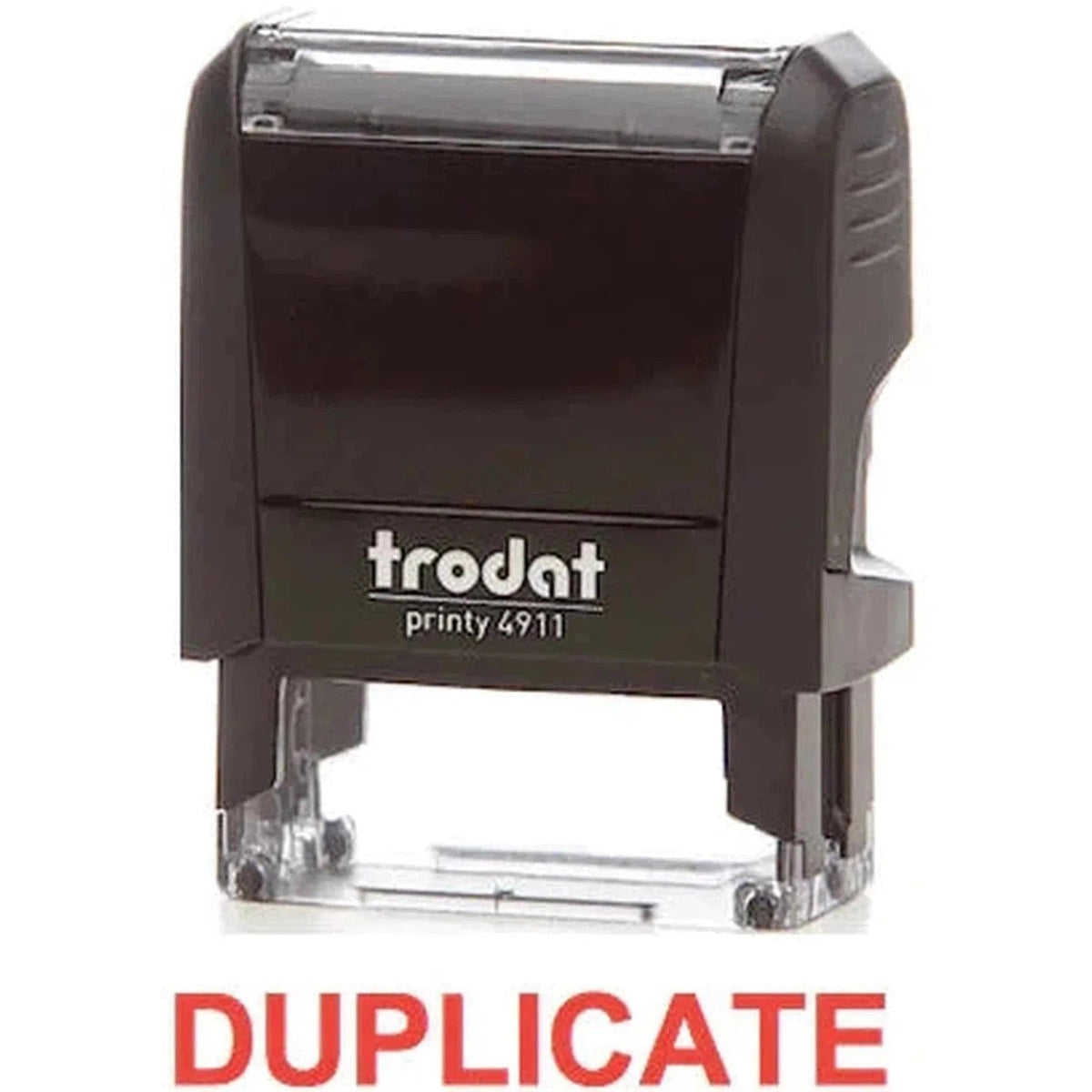 Trodat Printy 4911 Stamp "Duplicate" - Red ColorWaves