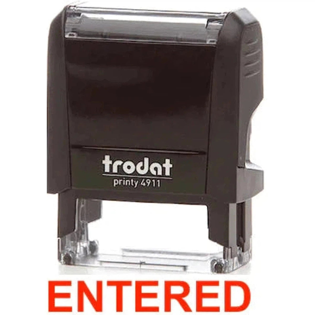 Trodat Printy 4911 Stamp "Entered" - Red ColorWaves