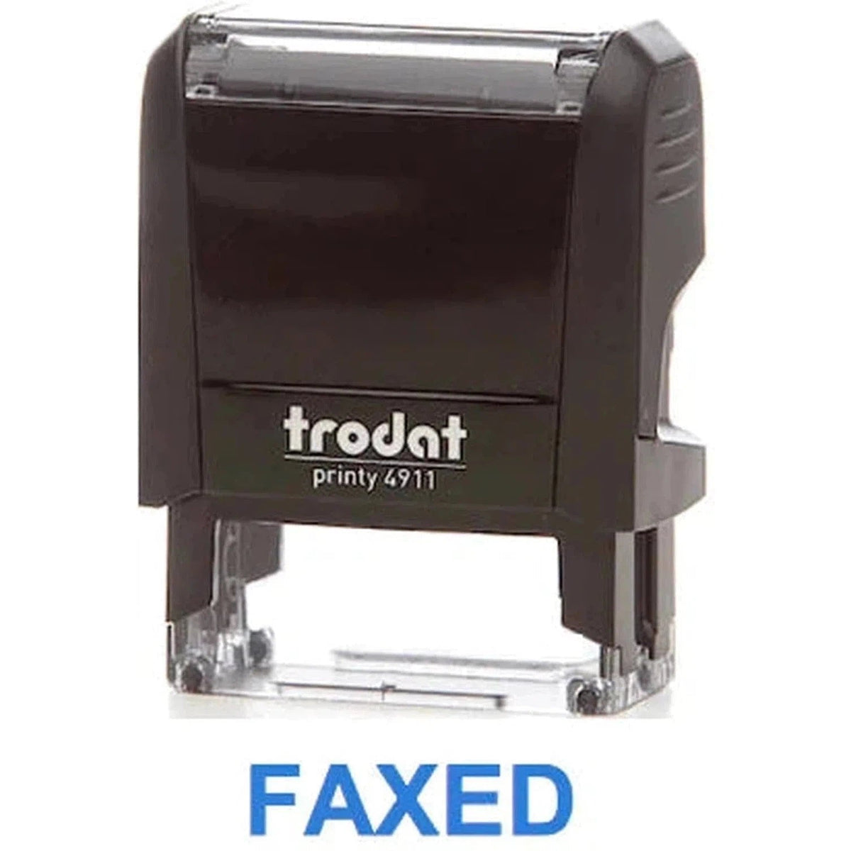 Trodat Printy 4911 Stamp "Faxed" - Blue ColorWaves