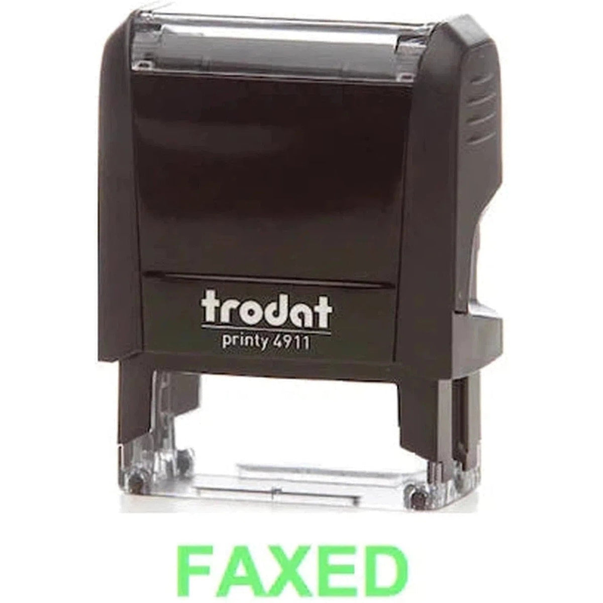 Trodat Printy 4911 Stamp "Faxed" - Green ColorWaves