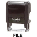 Trodat Printy 4911 Stamp "File" - Black ColorWaves