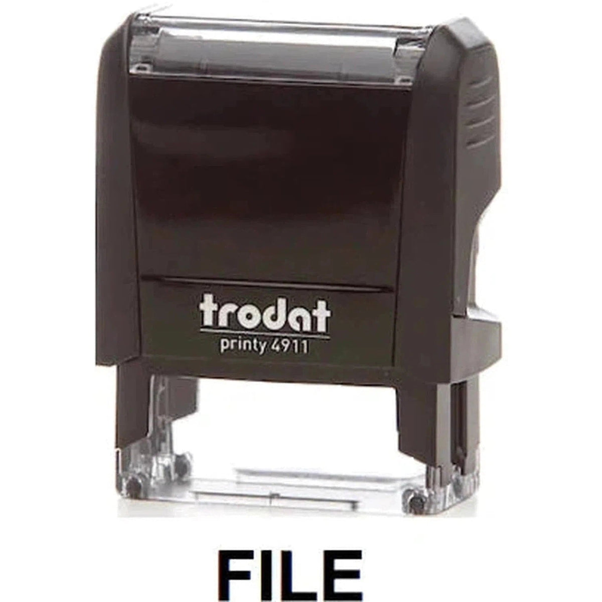 Trodat Printy 4911 Stamp "File" - Black ColorWaves