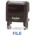 Trodat Printy 4911 Stamp "File" - Blue ColorWaves