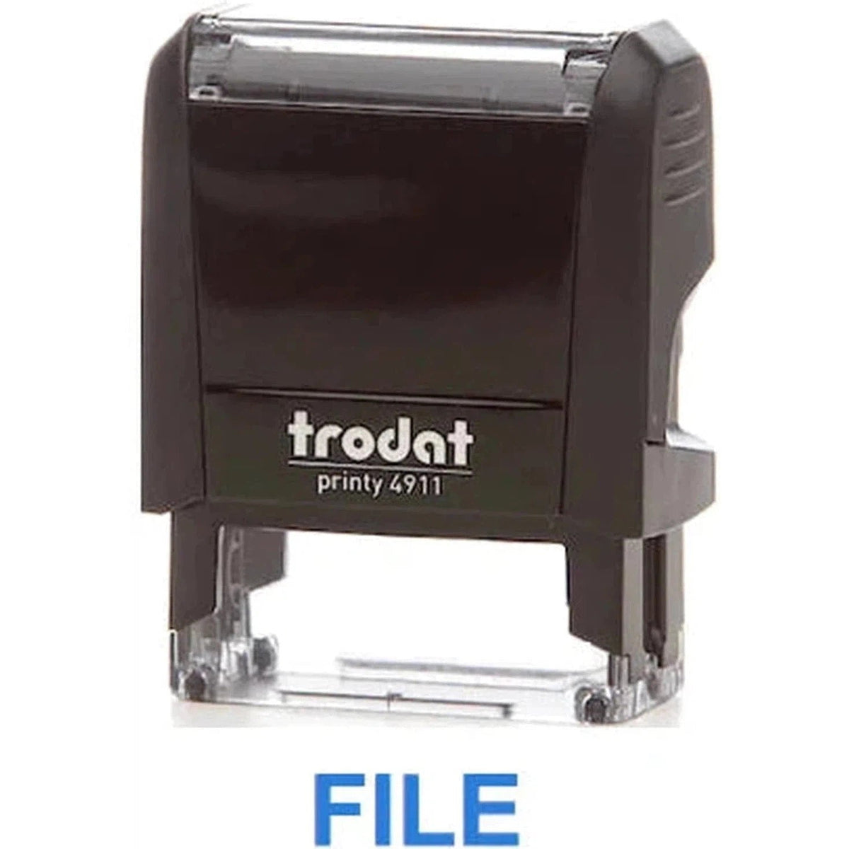 Trodat Printy 4911 Stamp "File" - Blue ColorWaves