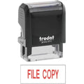Trodat Printy 4911 Stamp "File Copy" - Red In Ink ColorWaves
