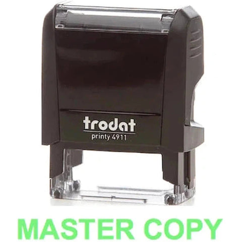 Trodat Printy 4911 Stamp "Master Copy" - Green ColorWaves
