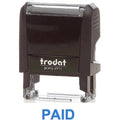 Trodat Printy 4911 Stamp "Paid" - Blue ColorWaves