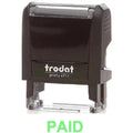 Trodat Printy 4911 Stamp "Paid" - Green ColorWaves
