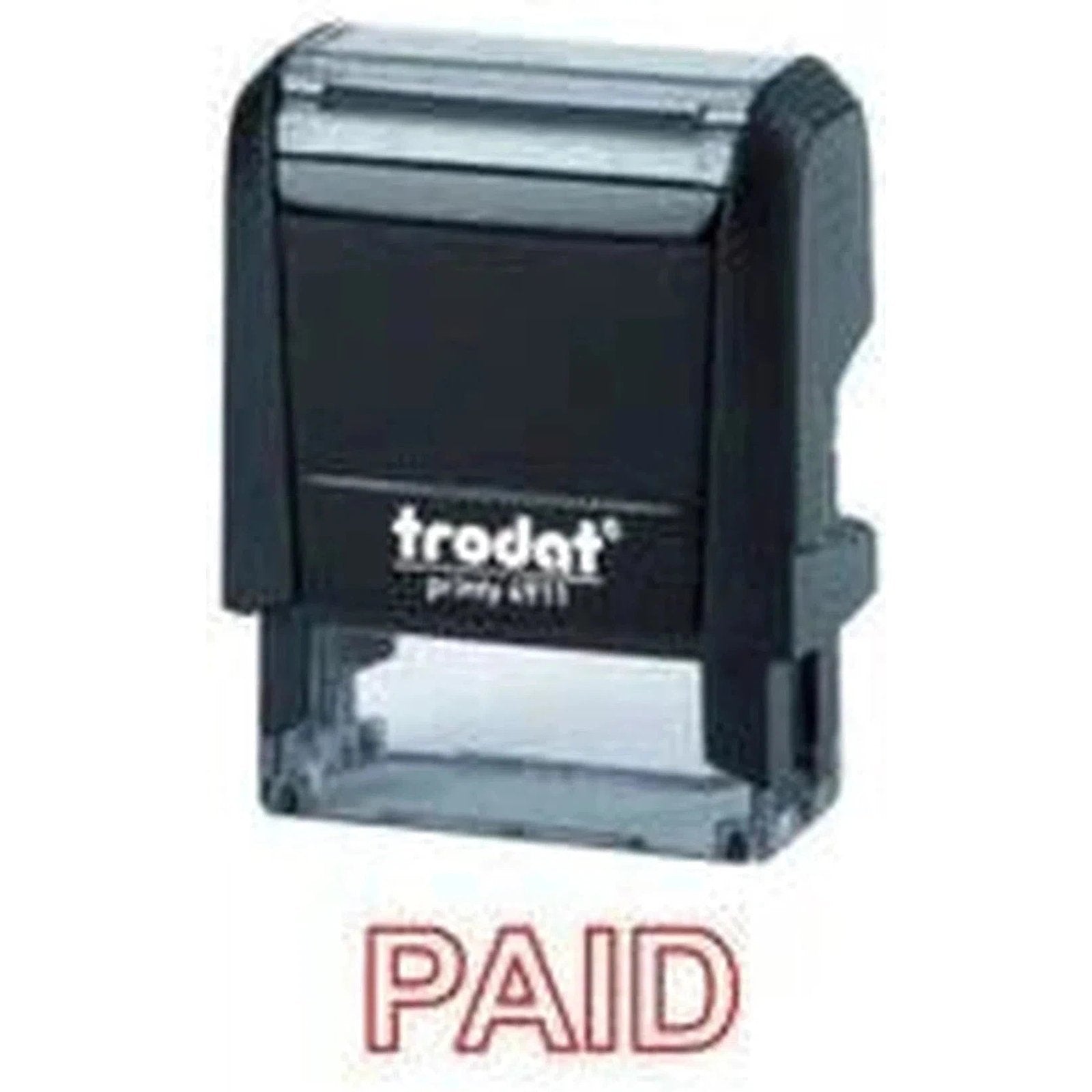 Trodat Printy 4911 Stamp "Paid" - Red ColorWaves