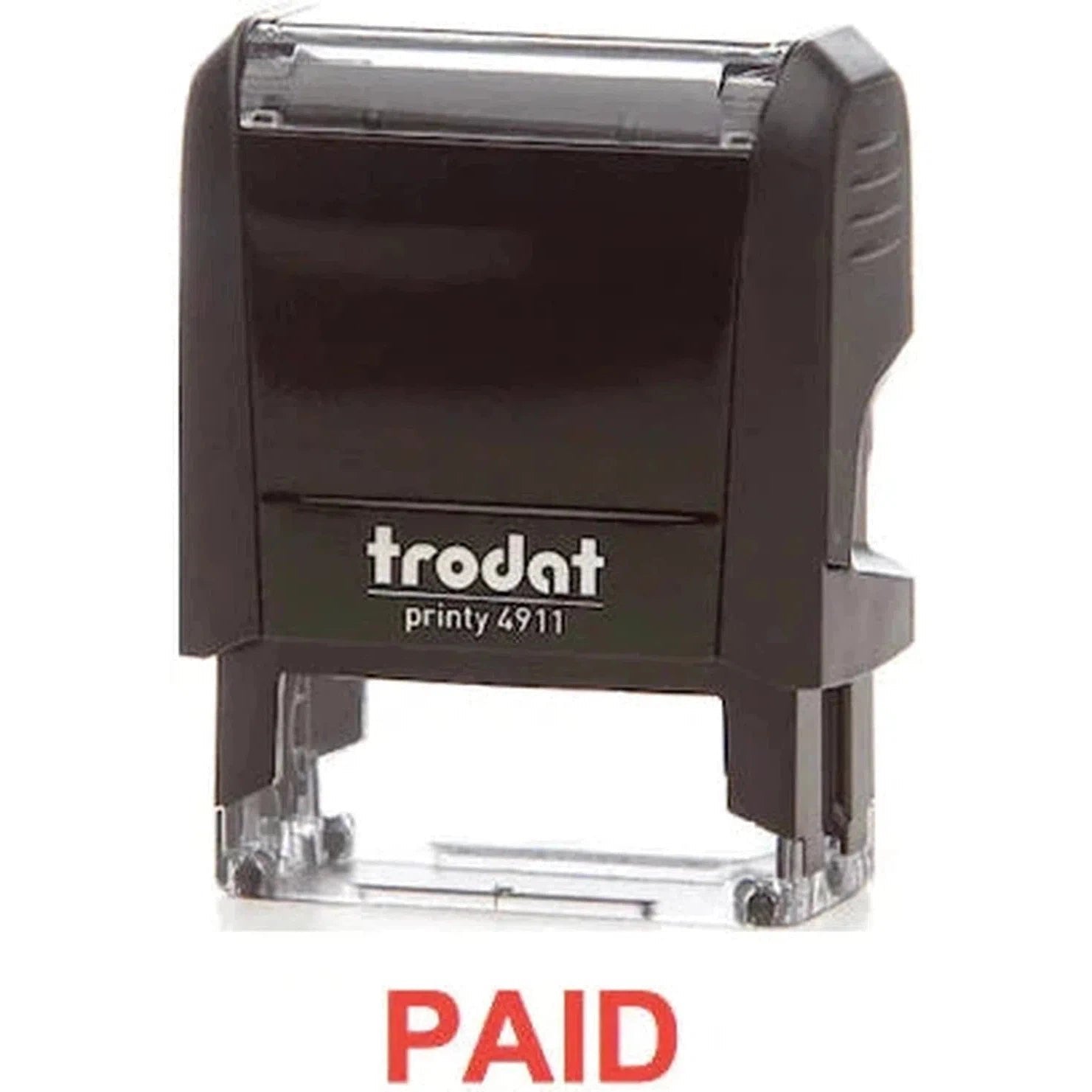 Trodat Printy 4911 Stamp "Paid" - Red ColorWaves