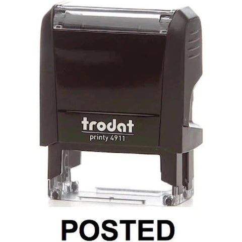 Trodat Printy 4911 Stamp "Posted" - Black ColorWaves